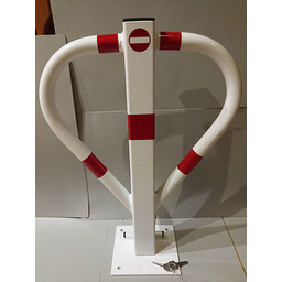 BLOKADA PARKINGOWA MOTYLEK BIAŁO-CZERWONA NA KLUCZYK (11) -