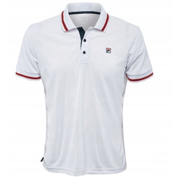 Koszulka tenisowa Fila Polo Piro biała L