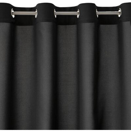 EUROFIRANY Zasłona Rita 140 x 175 cm Czarny
