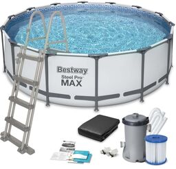 Basen ogrodowy stelażowy, 11w1, Bestway, 457x122 cm