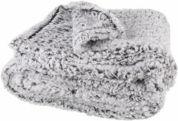 HOME DECO FACTORY TX8009 Pled Sherpa Szary, Poliester,