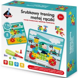 ASKATO Zestaw kreatywny Genialny dzieciak Śrubkowy trening małej