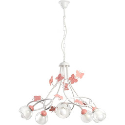 ONLI Lampa wisząca nowoczesna 5 luci Bianco E