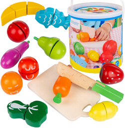 Drewniane Owoce I Warzywa Do Krojenia Na Rzepy