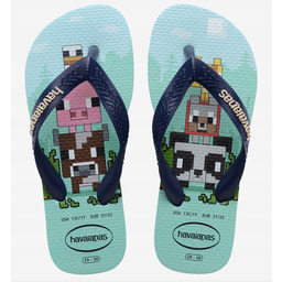 Havaianas Japonki Dziecięce Minecraft Wsuwane 23-24 Ż7N