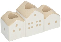 Świecznik Hauses 13x5x7cm white, 13 x 5 x