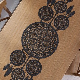 Markizeta Obrus bieżnik 45x155 003 czarny Lea