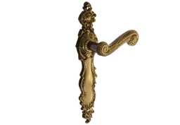 Klamka drzwiowa patyna RETRO bez przebicia (kpl)