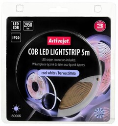 ACTIVEJET Taśma LED AJE-COB barwa zimna 5 m