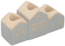 Świecznik Hauses 13x5x7cm grey, 13 x 5 x