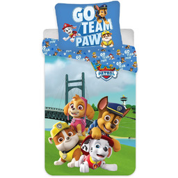 Pościel Dziecięca Bawełna 100X135 Psi Patrol Chase