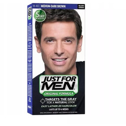 Just For Men, szampon koloryzujący, średni brąz/czarny H-40