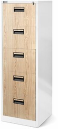 Szafa kartotekowa Sara: biała/dąb sonoma 46x163 cm (1379)