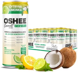 24x OSHEE IGA gazowana woda kokosowa cytryna limonka