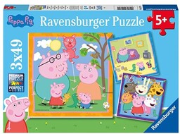 RAV puzzle 3X49 Peppa Pig 05579