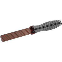 DMT DiaFold diamentowa ostrzałka - dwustronna - czerwona/drobna