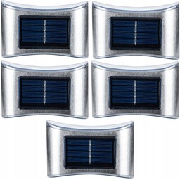 5x Lampa Led Z Panelem Solarnym Ścienna Zewnętrzny