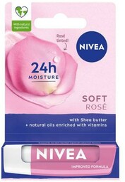 NIVEA Soft Rose Nawilżająca pomadka do ust, 4.8g