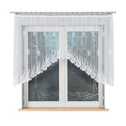 Markizeta Firana żakardowa gotowa 300x120 001 biała Gosia