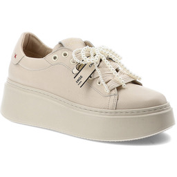 Chebello Sneakersy damskie, cholewka ze skóry naturalnej gładkiej