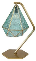 Rabalux 74200 vintage lampa stołowa Norah, złoty/niebieski