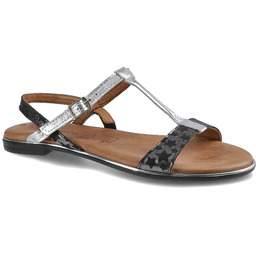 Srebrne Sandały Tamaris Damskie Buty Letnie