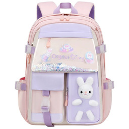 TORNISTER PLECAK SZKOLNY KRÓLIK CEKINY 1-3 SZKOŁY