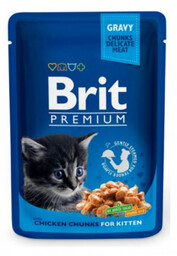 Brit Premium Cat Pouches Chicken Chunks for Kitten