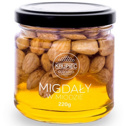 Migdały w miodzie Krupiec 220g