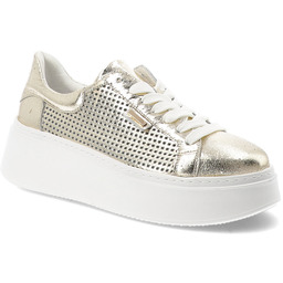 Armodo Sneakersy damskie, cholewka ze skóry naturalnej perforowana