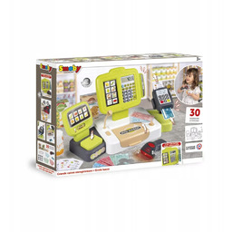 Smoby 350114 Duża Kasa sklepowa elektroniczna ze skanerem