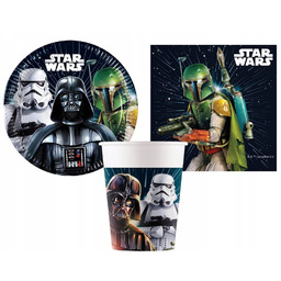 Zestaw Talerzyki Star Wars Galaxy + Kubeczki Star