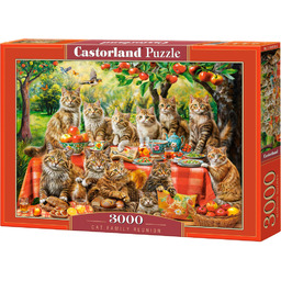 Puzzle 3000 el. C-300730-2 Cat Family Reunion