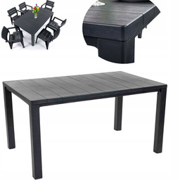 Stół ogrodowy plastikowy Wzmocniony metalem Keter Julie