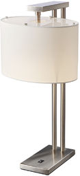 Elstead Lighting Lampa stołowa Belmont TL biała oprawa