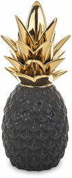 Figurka ceramiczna ananas czarno złoty 22x9x9cm 140724