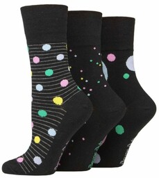 Gentle Grip Maksymalny KOMFORT Skarpety Damskie 3-pary H253