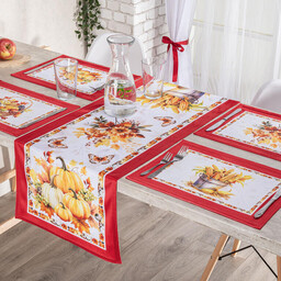 Decodoma Zestaw 4 podkładek i bieżnika na stół