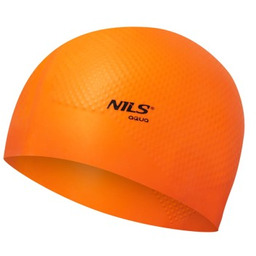 CZEPEK SILIKONOWY DOTS NILS AQUA NQC JEDNOKOLOROWY POMARAŃCZOWY