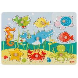 Puzzle Z Uchwytami, Morskie Zwierzęta