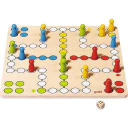 Brettspiel Ludo, goki basic.: 28 x 28 cm,