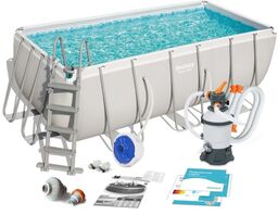 Basen ogrodowy stelażowy, zestaw 10w1, Bestway, 412x201x122 cm