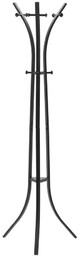Aldotrade Wieszak stojący HEMDE 184 cm, czarny, czarny