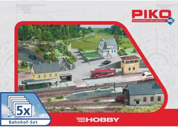 Piko 61923 Kolejka zestaw budynków Bahnhof-Set