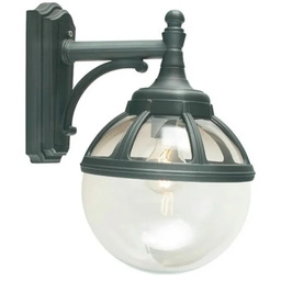Norlys - Bologna Down Zewnętrzna Lampa Ścienna Przezroczysta/Czarna