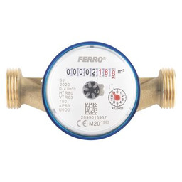 Wodomierz 1-strumieniowy suchobieżny 1/2" 2,5 M3/H, T50C