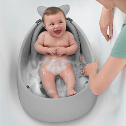 Wanienka dziecięca Wieloryb MOBY Grey 235060-Skip Hop
