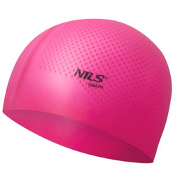 CZEPEK SILIKONOWY DOTS NILS AQUA NQC JEDNOKOLOROWY CIEMNORÓŻOWY