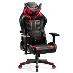 DIABLO CHAIRS Fotel X-Ray 2.0 (XL) Czarno-czerwony