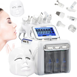 Hydradermabrazja oczyszczanie wodorowe infuzja tlenowa hydrogen 7w1 peeling